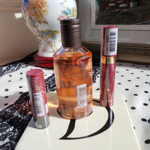 Yves Rocher Cranberry Almond EDP+ Lip Balm+Mascara Trio Bundle Full Size NWT - Picture 9 of 9